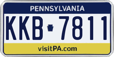 PA license plate KKB7811