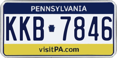 PA license plate KKB7846