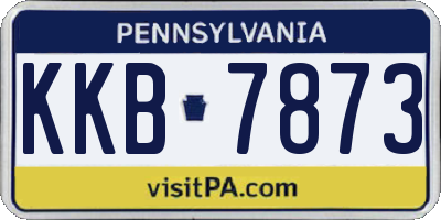 PA license plate KKB7873