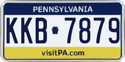 PA license plate KKB7879