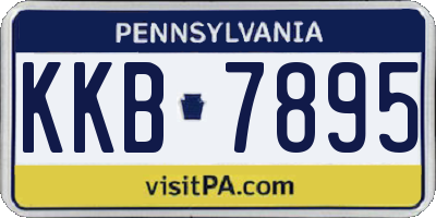 PA license plate KKB7895