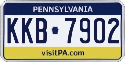 PA license plate KKB7902
