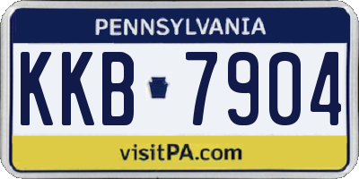 PA license plate KKB7904