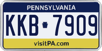 PA license plate KKB7909