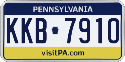 PA license plate KKB7910
