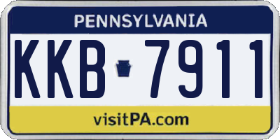 PA license plate KKB7911