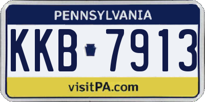 PA license plate KKB7913