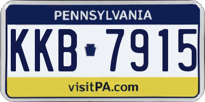 PA license plate KKB7915