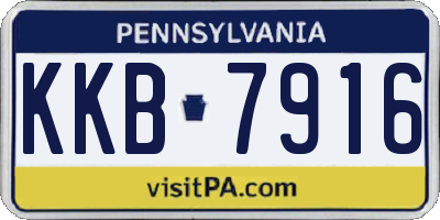 PA license plate KKB7916