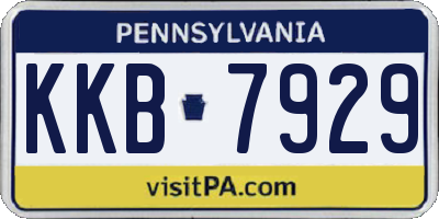 PA license plate KKB7929