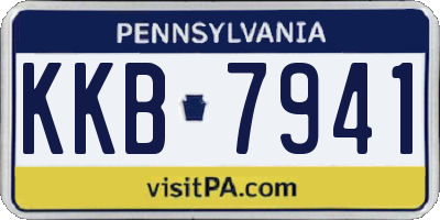 PA license plate KKB7941