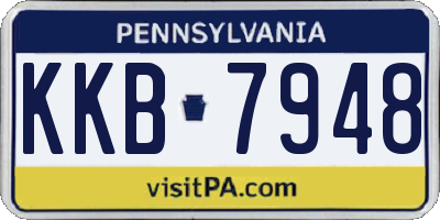 PA license plate KKB7948