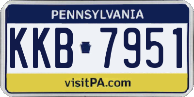 PA license plate KKB7951