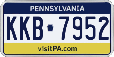 PA license plate KKB7952