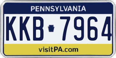 PA license plate KKB7964