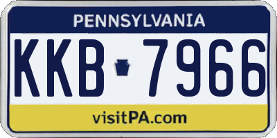 PA license plate KKB7966