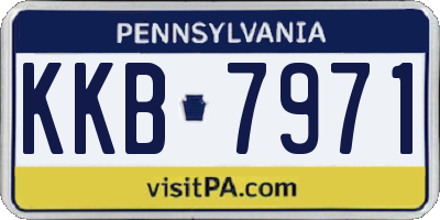 PA license plate KKB7971