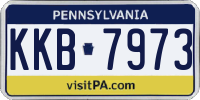 PA license plate KKB7973