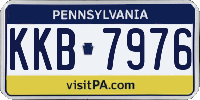 PA license plate KKB7976