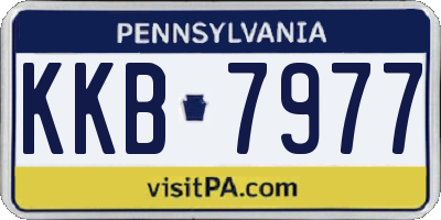 PA license plate KKB7977