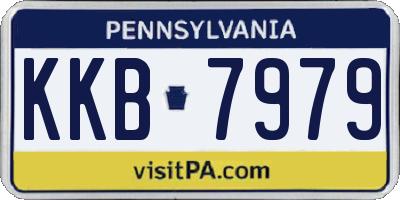 PA license plate KKB7979