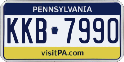 PA license plate KKB7990