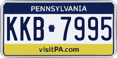 PA license plate KKB7995