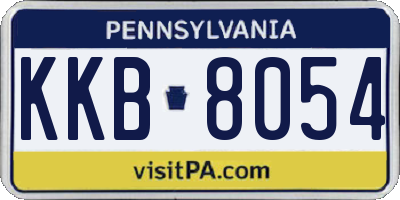 PA license plate KKB8054