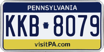 PA license plate KKB8079