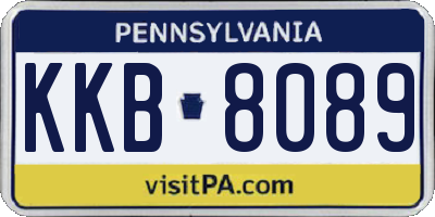 PA license plate KKB8089