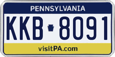 PA license plate KKB8091