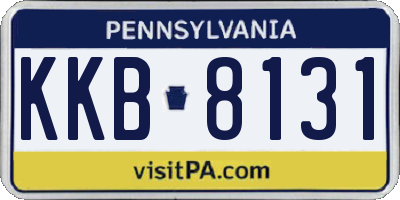 PA license plate KKB8131