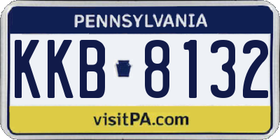 PA license plate KKB8132