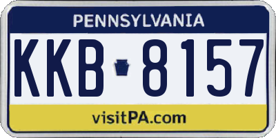 PA license plate KKB8157