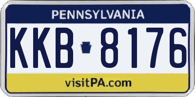 PA license plate KKB8176