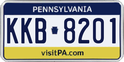 PA license plate KKB8201