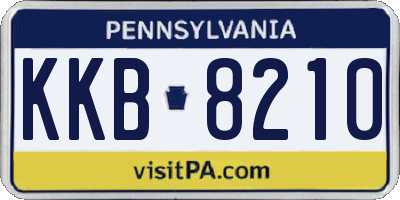 PA license plate KKB8210