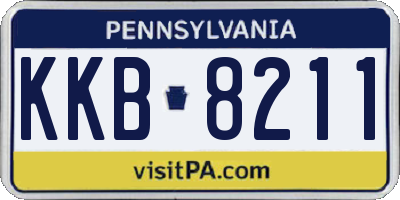 PA license plate KKB8211