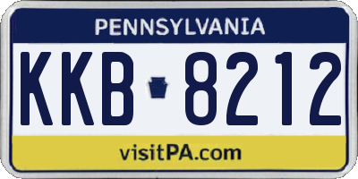 PA license plate KKB8212