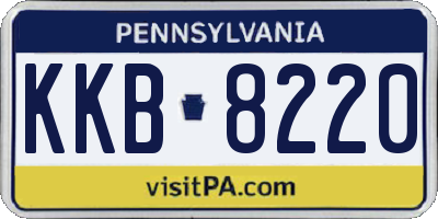 PA license plate KKB8220