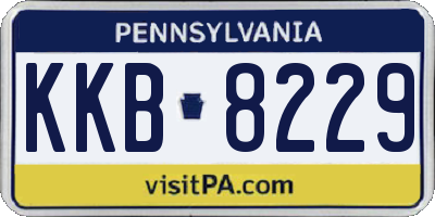 PA license plate KKB8229