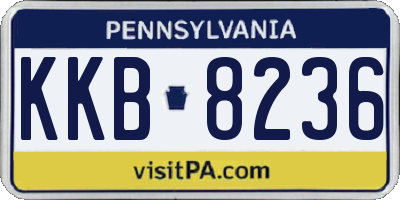 PA license plate KKB8236