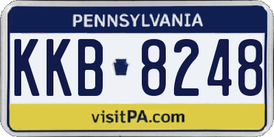 PA license plate KKB8248
