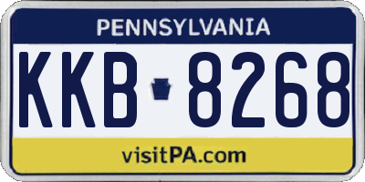 PA license plate KKB8268