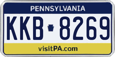PA license plate KKB8269