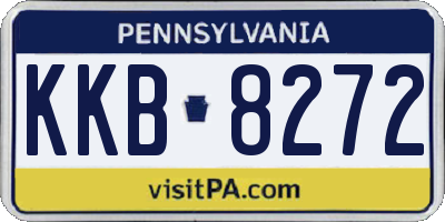 PA license plate KKB8272