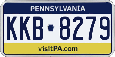 PA license plate KKB8279