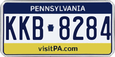 PA license plate KKB8284