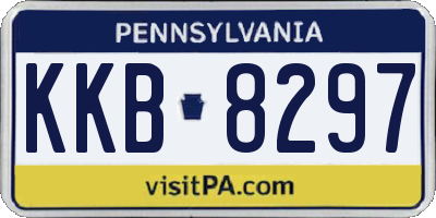 PA license plate KKB8297