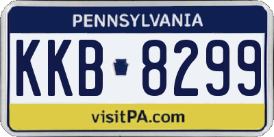 PA license plate KKB8299